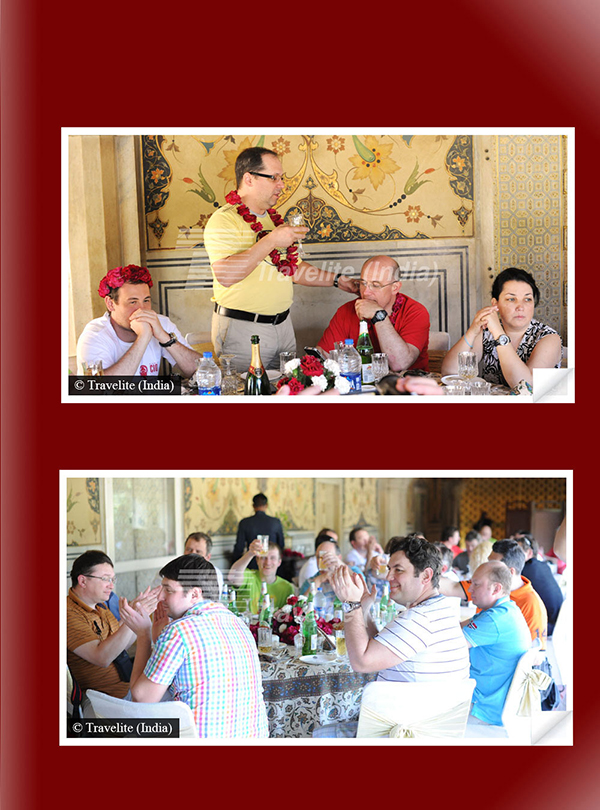 Lunch organized at the beautiful veranda at Chandra Mahal in City Palace, Jaipur pic-03