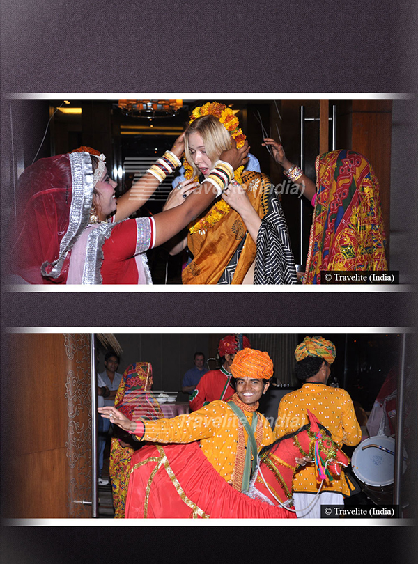 Welcome by Rajasthani Folk dancers pic-01