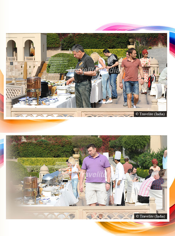 Check-in progresses alongside drinks and lunch at a beautiful outdoor venue pic-03