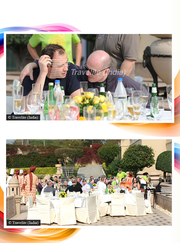 Check-in progresses alongside drinks and lunch at a beautiful outdoor venue pic-04